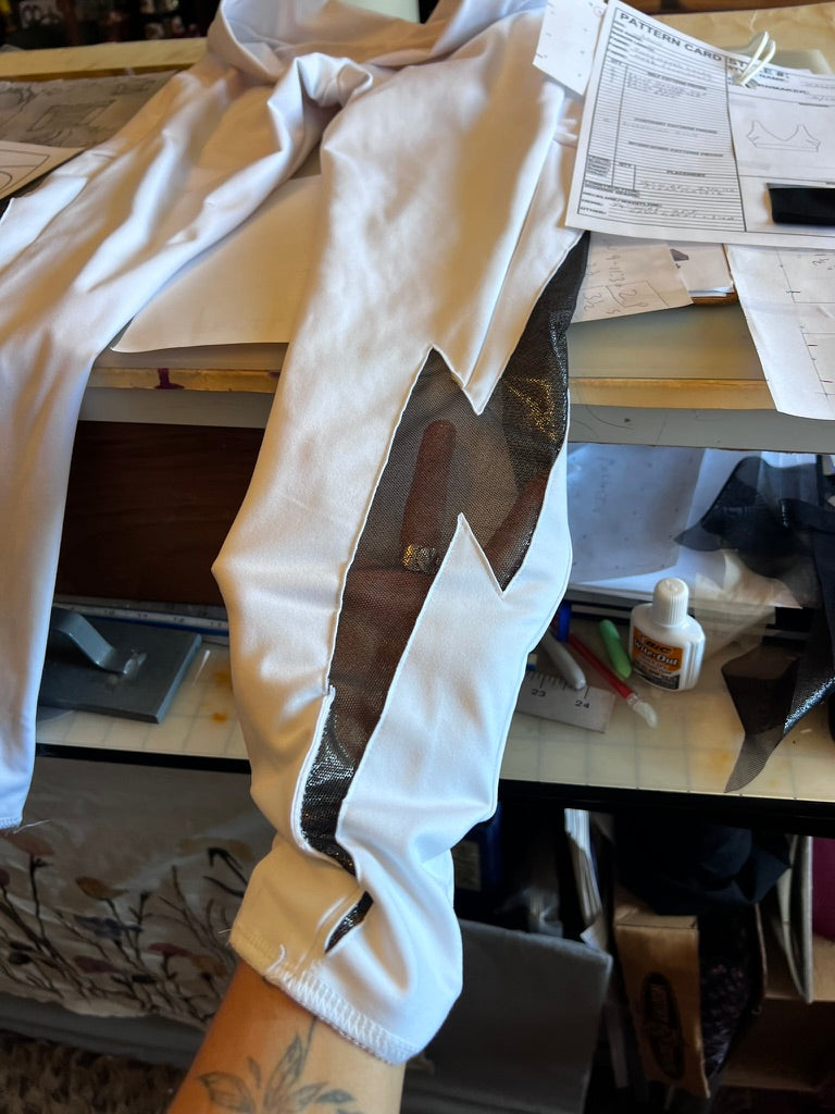 Initial prototype of the Sheer Fun legging